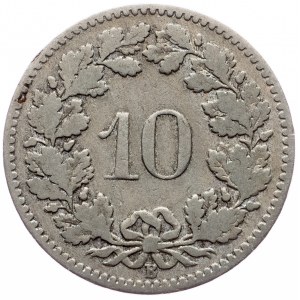 Switzerland, 10 Rappen 1881, Bern