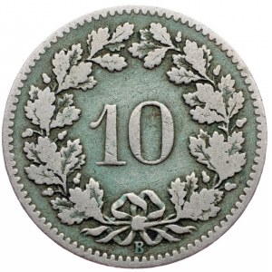 Switzerland, 10 Rappen 1881, Bern