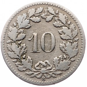 Switzerland, 10 Rappen 1885, Bern