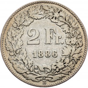 Switzerland, 2 Francs 1886, Bern