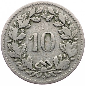 Switzerland, 10 Rappen 1895, Bern