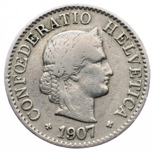 Switzerland, 5 Rappen 1907, Bern