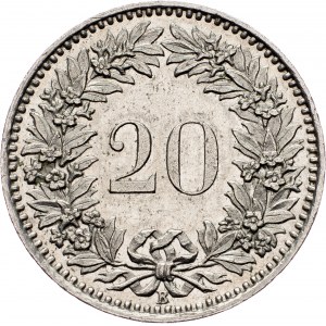 Switzerland, 20 Rappen 1909, Bern
