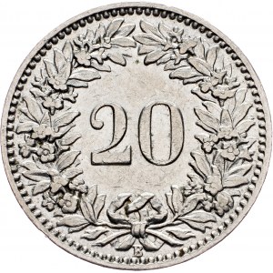 Switzerland, 20 Rappen 1912, Bern