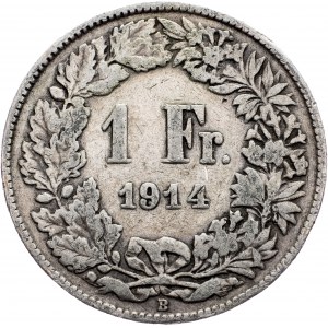 Switzerland, 1 Franc 1914