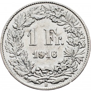 Switzerland, 1 Franc 1916, Bern