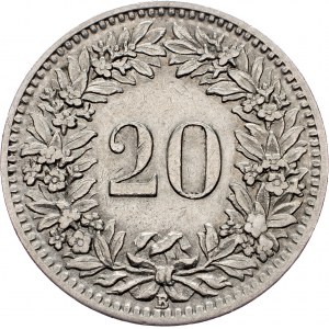 Switzerland, 20 Rappen 1919, Bern