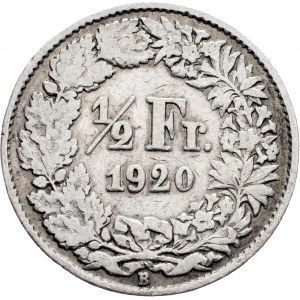 Switzerland, 1/2 Franc 1920