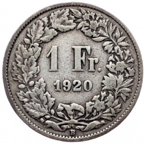 Switzerland, 1 Franc 1920, Bern