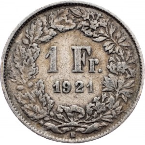 Switzerland, 1 Franc 1921