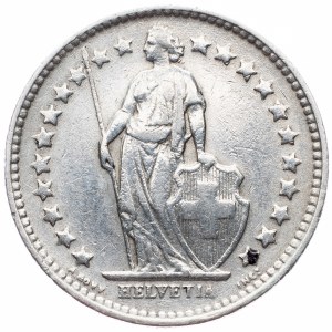 Switzerland, 1/2 Franc 1921, Bern