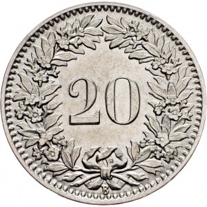 Switzerland, 20 Rappen 1924, Bern
