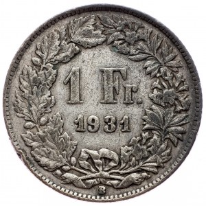 Switzerland, 1 Franc 1931, Bern