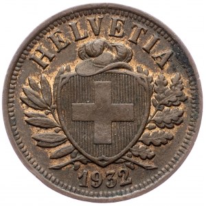 Switzerland, 2 Rappen 1932, Bern