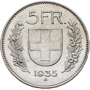 Switzerland, 5 Francs 1935, Bern