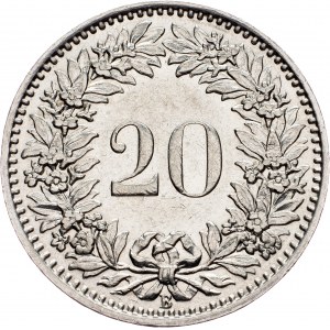 Switzerland, 20 Rappen 1938, Bern