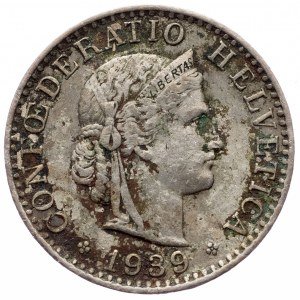 Switzerland, 20 Rappen 1939, Bern