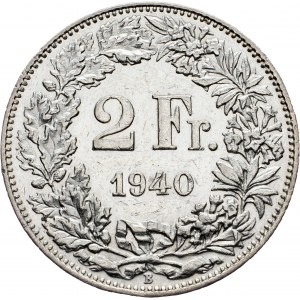 Switzerland, 2 Francs 1940, Bern