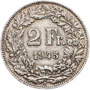 Switzerland, 2 Francs 1945