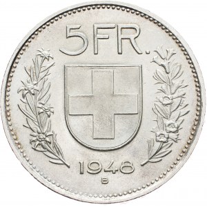 Switzerland, 5 Francs 1948, Bern