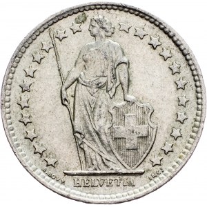 Switzerland, 1/2 Franc 1958