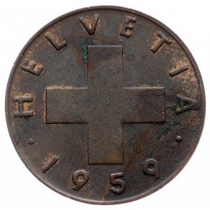 Switzerland, 1 Rappen 1959, Bern