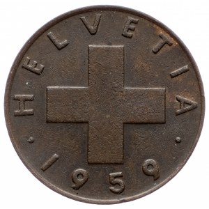 Switzerland, 1 Rappen 1959, Bern
