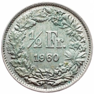 Switzerland, 1/2 Franc 1960, Bern