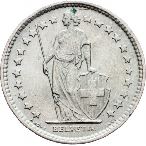 Switzerland, 1/2 Franc 1962