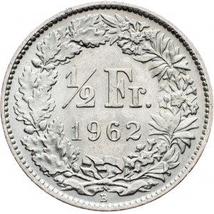 Switzerland, 1/2 Franc 1962