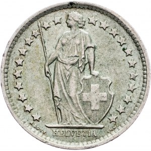Switzerland, 1/2 Franc 1963