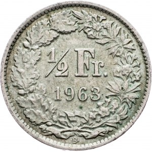 Switzerland, 1/2 Franc 1963