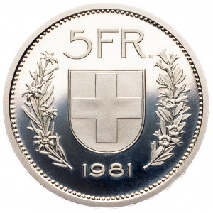 Switzerland, 5 Francs 1981, Bern
