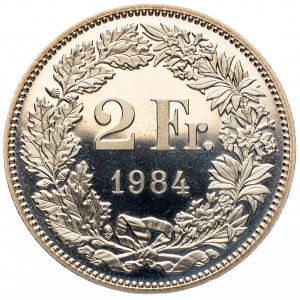 Switzerland, 2 Francs 1984, Bern