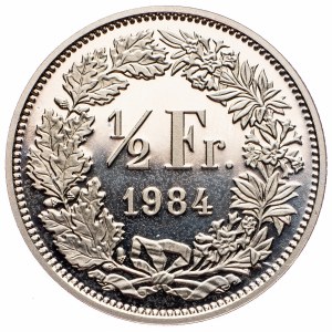 Switzerland, 1/2 Franc 1984, Bern