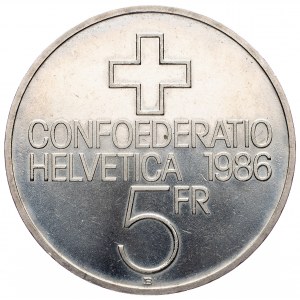 Switzerland, 5 Francs 1986, Bern