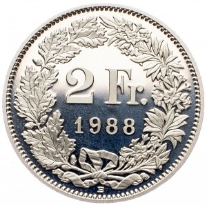 Switzerland, 2 Francs 1988, Bern