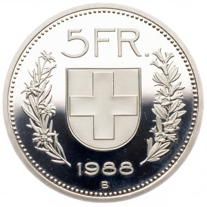 Switzerland, 5 Francs 1988, Bern