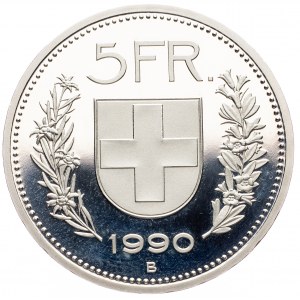 Switzerland, 5 Francs 1990, Bern