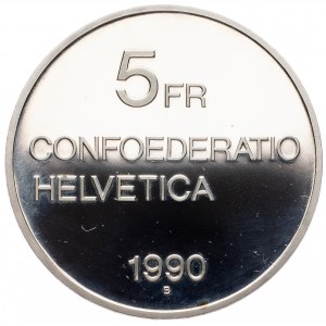 Switzerland, 5 Francs 1990, Bern