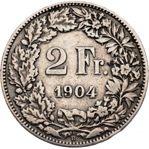 Switzerland, 2 Francs 1904 B