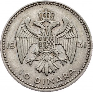 Yugoslavia, 10 Dinara 1931