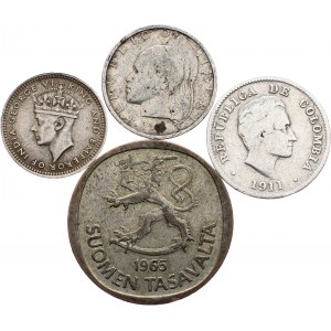 Lots, 5 Cents, 10 Centavos, 10 Cents, 1 Markka 1943, 1911, 1961, 1965