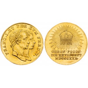 Franz I. (II.), Gold Jeton 1830, Pressburg