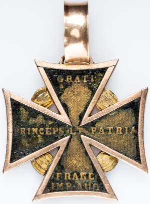 Franz I. (II.), Order 1813/1814, Kanonenkreuz, Gold