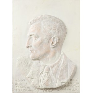 Commemorative bust - Jan ZAPOTOCZNY (1886 - 1959), Zakopane, 1942