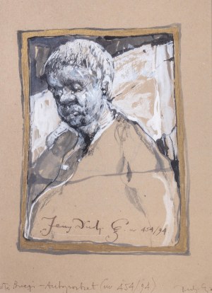 Jerzy Duda-Gracz (1941 Częstochowa - 2004 Łagów), Autoportret, 1994
