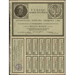 Poland, 4% loan for 1,000 Polish marks, 1920