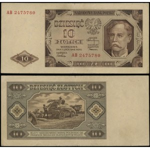 Poland, 10 zloty, 1.07.1948