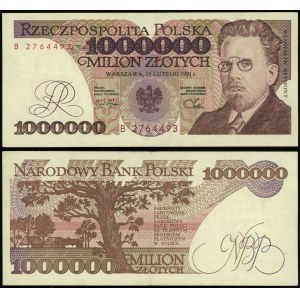 Polska, 1.000.000 złotych, 15.02.1991